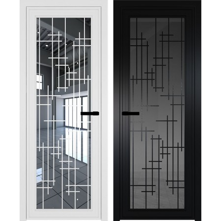 Алюминиевая межкомнатная дверь ProfilDoors 1AGP абстракция